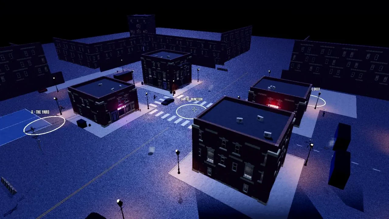 The Block from above in official Hood Warfare cinematic artwork